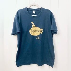 Yellow Submarine Handprinted Tshirt Made in Tarrio Spain Beatles Illustration 2X